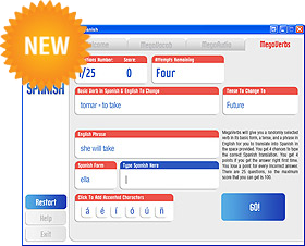 Spanish verb tenses and conjugations with MegaVerbss